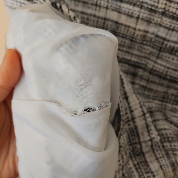 Ny Collection Size Large L 60's 50's Style Black White Sleeveless Sweater Top - Picture 7 of 7